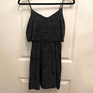 Mini Navy Polka Dot Dress